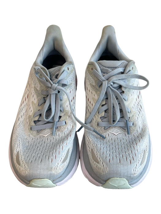 Hoka Shoe Size 6 Blue textile upper Rubber Sole lace up Running Clifton 8 Shoes Blue / 6