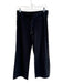 Burberry Size M Black Cotton Elastic Drawstring Side Stripe No Pockets Pants Black / M