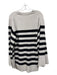 By Malene Birger Size XS Cream & Black Merino Wool Blend Rib Knit Dress Cream & Black / XS