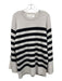 By Malene Birger Size XS Cream & Black Merino Wool Blend Rib Knit Dress Cream & Black / XS