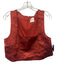 Posse Size S Rust Red Linen Blend Sleeveless Square Neck Crop Back Zip Top Rust Red / S