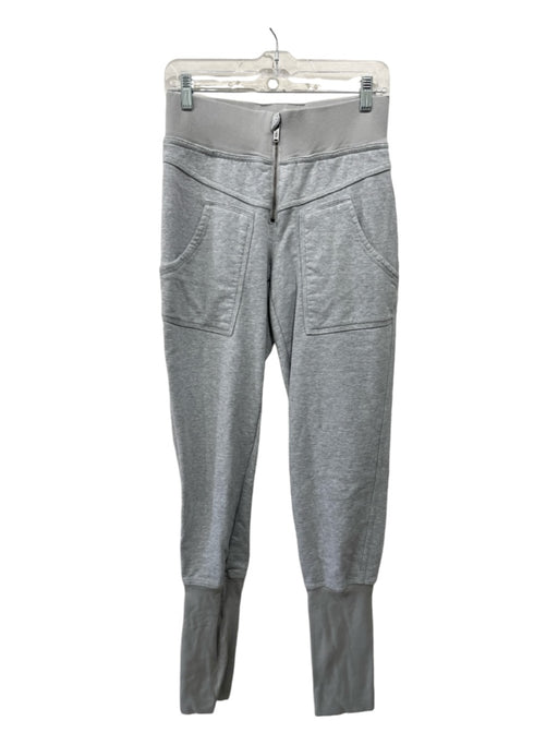 FP Movement Size S Gray Cotton Ultra High Rise Front Zip Jogger Pockets Pants Gray / S