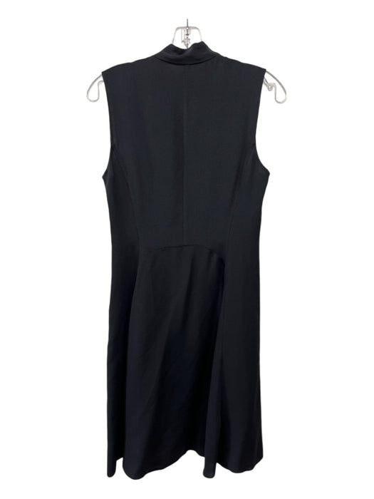 Derek Lam Size S Black V Neck Sleeveless Side Zip Knee length Dress Black / S