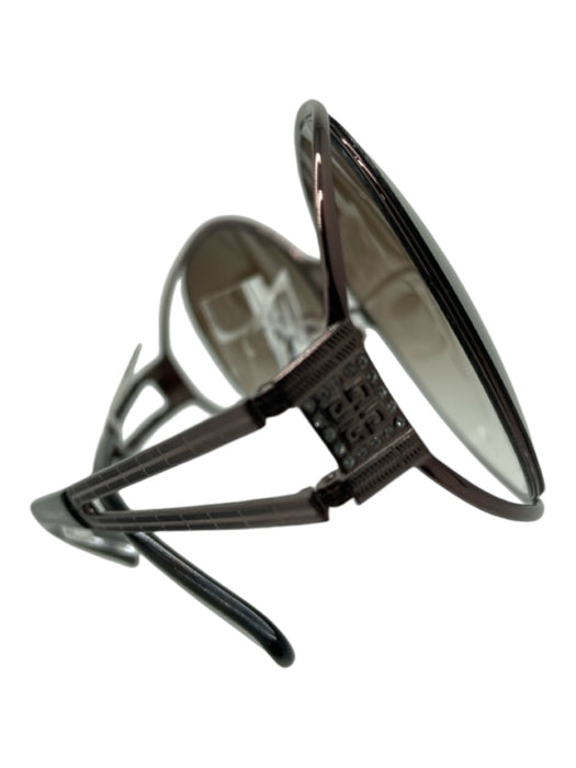 Givenchy Brown Metal round Oversized Cut Out CZ Detail Sunglasses Brown