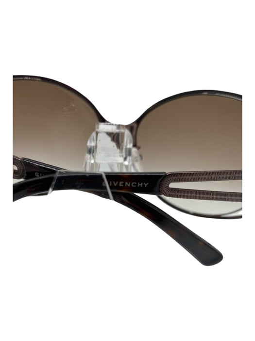 Givenchy Brown Metal round Oversized Cut Out CZ Detail Sunglasses Brown