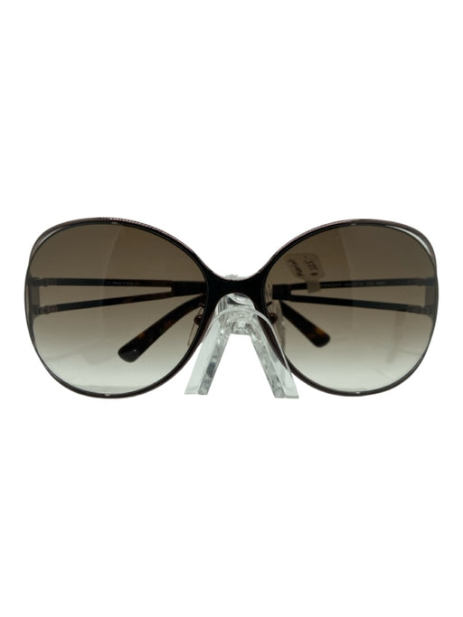 Givenchy Brown Metal round Oversized Cut Out CZ Detail Sunglasses Brown