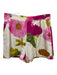 Double J Size L White, Purple, & Multi Cotton Zip Fly High Rise Floral Shorts White, Purple, & Multi / L