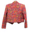 L'agence Size 4 Orange & Multi Polyester Blend Long Sleeve Floral Print Jacket Orange & Multi / 4
