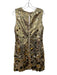 Milly Size 6 Gold Sequin Sleeveless Dress Gold / 6