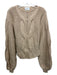 Boskemper Size XS Tan Beige Nylon Blend Cable Knit Long Sleeve Sweater Tan Beige / XS