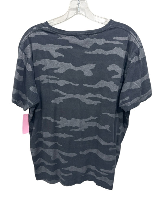 Diesel Size M Black & Gray Cotton Blend Camo T shirt Crew Men's Short Sleeve Black & Gray / M