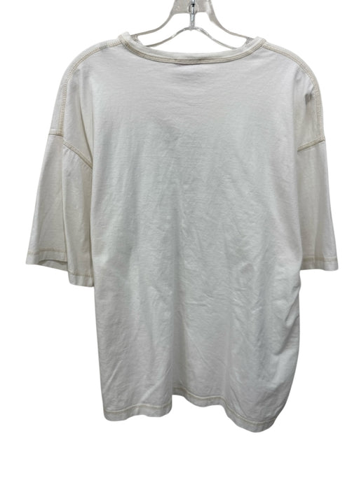 Diesel Size M White Cotton T shirt Crew Men's Short Sleeve White / M