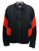 Diesel Size XL Black & Red Synthetic Two Tone Moto Men's Jacket Black & Red / XL