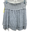 Rails Size L White & Periwinkle Rayon Blend Shirred Waist Micro Floral Skirt White & Periwinkle / L
