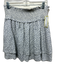 Rails Size L White & Periwinkle Rayon Blend Shirred Waist Micro Floral Skirt White & Periwinkle / L