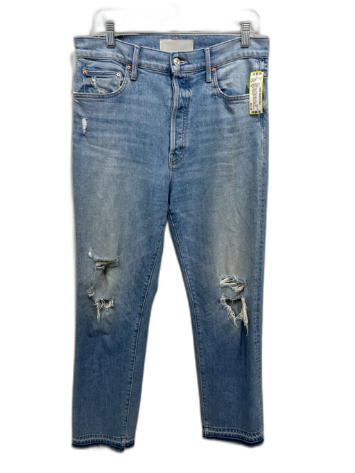 Mother Superior Size 32 Medium light wash Cotton Blend Denim High Waist Jeans Medium light wash / 32