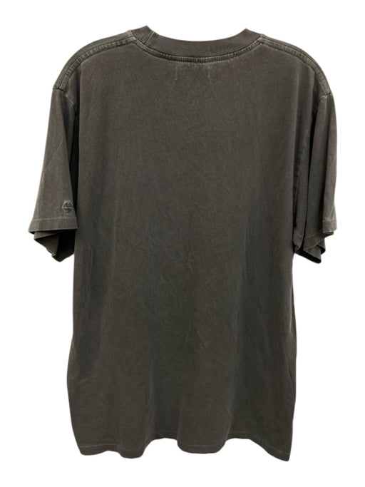 Anine Bing Size L Gray Cotton Graphic Motorcycle Short Sleeve T Shirt Top Gray / L