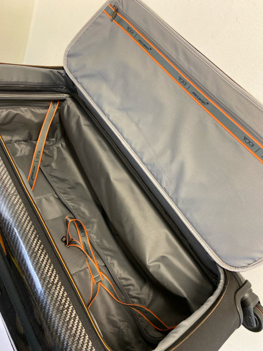 Tumi Gray & Black Carbon Fiber Canvas Men's Bag