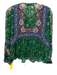 Sea New York Size Small Green, Red, Blue print Viscose Long puff sleeve Top Green, Red, Blue print / Small