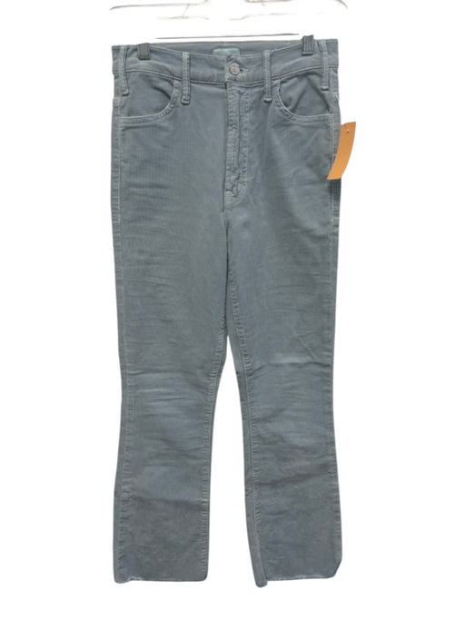 Mother Size Est 00 Light Blue Cotton Corduroy High Rise Zip Fly Jeans Light Blue / Est 00