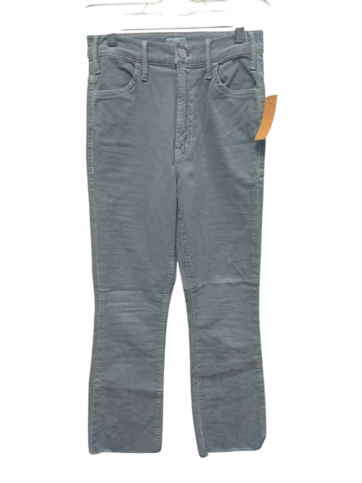 Mother Size Est 00 Light Blue Cotton Corduroy High Rise Zip Fly Jeans Light Blue / Est 00