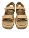 Loeffler Randall Shoe Size 8 Beige Woven Raffia Velcro Strap Square Toe Sandals Beige / 8