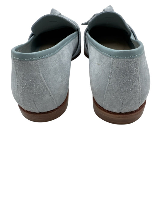 Alexandre Birman Shoe Size 38.5 Blue Suede Bow detail Round Toe Loafers Blue / 38.5