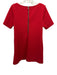 Sara Campbell Size L Red Polyester Hearts Textured Short Sleeve Dress Red / L