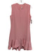 VVB Victoria Beckham Size 10 Light Pink Polyester Sleeveless Ruffle Hem Dress Light Pink / 10