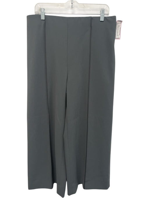KZ_K STUDIO Size L Dark Green Polyester Elastic Waistband Pintuck Wide Leg Pants Dark Green / L