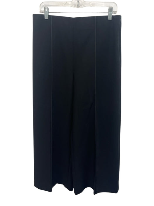 KZ_K STUDIO Size L Black Polyester Elastic Waistband Pintuck Wide Leg Pants Black / L
