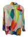 Hinson Wu Size S Green, Orange, Multi Cotton Long Sleeve Abstract Print Top Green, Orange, Multi / S