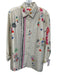 Vilagallo Size 42 Beige, Pink, Multi Polyester Long Sleeve Floral Print Top Beige, Pink, Multi / 42