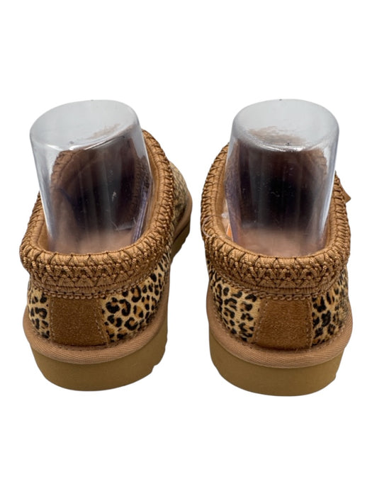 Ugg Shoe Size 8 Mixed Brown Pony Hair Shearling Leopard Low Top Slippers Mixed Brown / 8