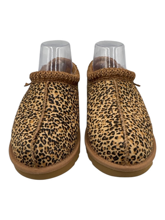 Ugg Shoe Size 8 Mixed Brown Pony Hair Shearling Leopard Low Top Slippers Mixed Brown / 8