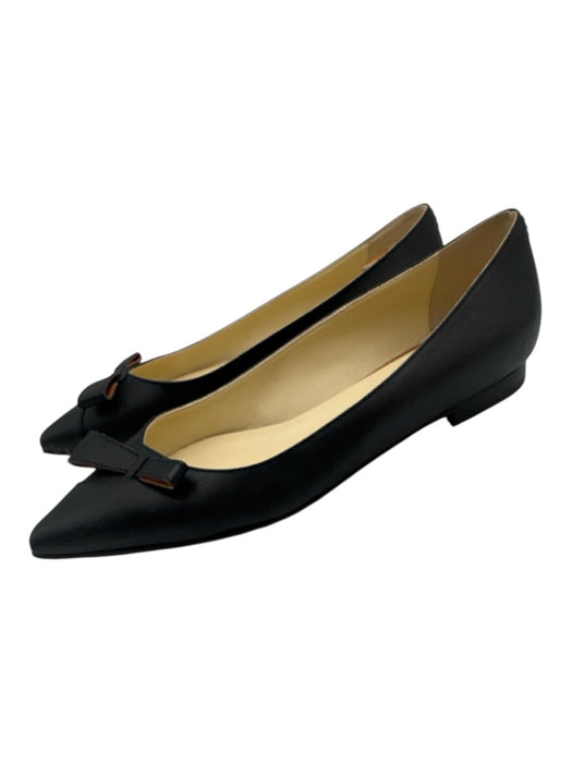 Sarah Flint Shoe Size 38.5 Black & Brown Leather Pointed Toe Bow Detail Flats Black & Brown / 38.5