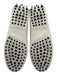 Tod's Shoe Size 38 White & Beige Leather Round Toe Logo Whipstich Detail Loafers White & Beige / 38