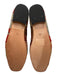 Artemis Shoe Size 38 Red, Green, Blue Leather Wool Zig Zag Stacked Heel Loafers Red, Green, Blue / 38