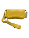 JW PEI Yellow Faux Leather Shoulder Strap Curved silver hardware flap Bag Yellow / Small