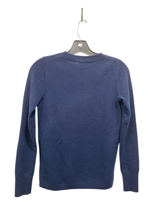 J Crew Size XXS Navy Cashmere Long Sleeve Knit Sweater Navy / XXS