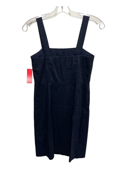 Theory Size 2 Navy Linen Button Down Sleeveless Dress Navy / 2
