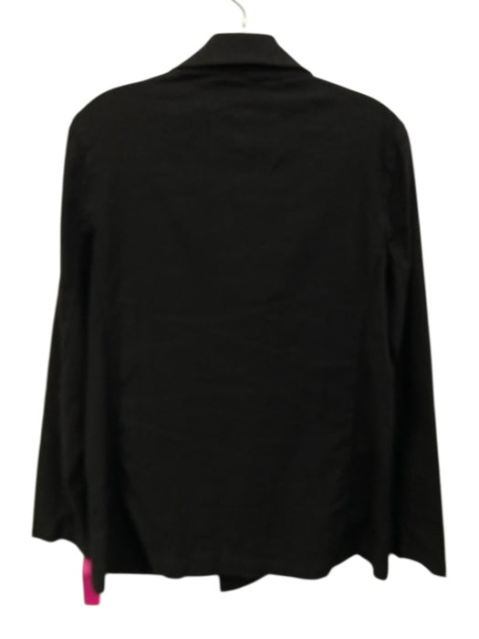 Frank & Eilen Size XS Black Cotton & Flax Long Sleeve Buttons Jacket Black / XS