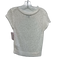 J Crew Size S White Cotton Blend Knit Short Sleeve Rolled Trim See Through Top White / S