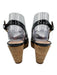 Stuart Weitzman Shoe Size 8 Black & Beige Patent Leather Cork Wedge Wedges Black & Beige / 8