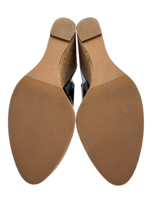 Stuart Weitzman Shoe Size 8 Black & Beige Patent Leather Cork Wedge Wedges Black & Beige / 8