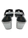 Veronica Beard Shoe Size 8 Silver Leather Metallic Gold studs Mule Sandals Silver / 8