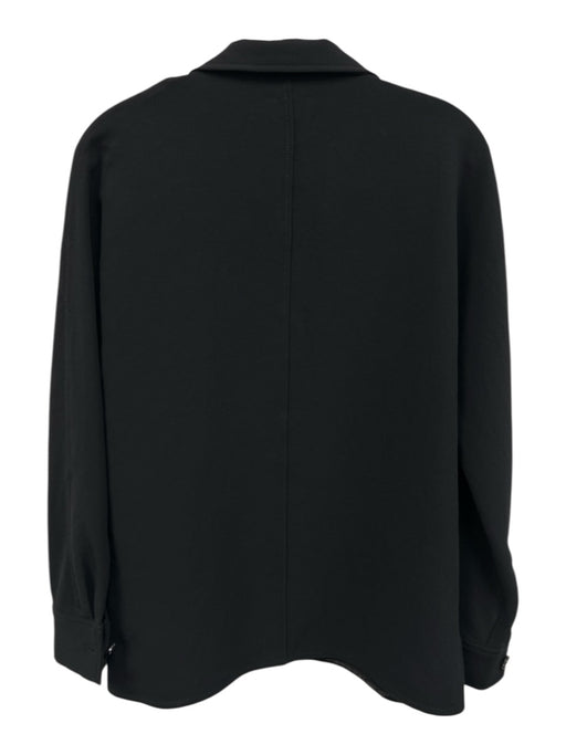 Wilfred Size XS Black Polyester Button Front Button Wrists Collared Jacket Black / XS