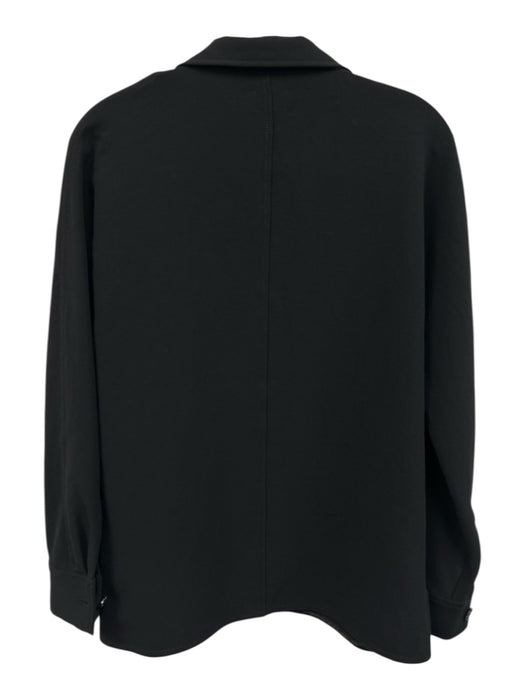 Wilfred Size XS Black Polyester Button Front Button Wrists Collared Jacket Black / XS