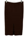 J Crew Size 4T Brown Recycled Polyester High Rise Paneled Front Slit Maxi Skirt Brown / 4T