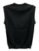 Julia Amory Size Small Black Cotton Blend Sleeveless Ribbed Knit Sweater Black / Small